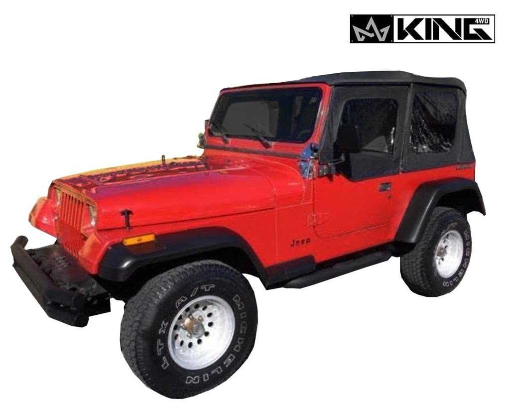 King 4WD Replacement Soft Top - Black Diamond - YJ