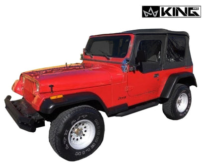 King 4WD Replacement Soft Top - Black Diamond - YJ