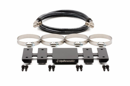 Up Down Air Twin Compressor Mount & Connection Kit - JK & JL Cargo Area for ARB & EGOI II Dual Air Twin Compressor - Black