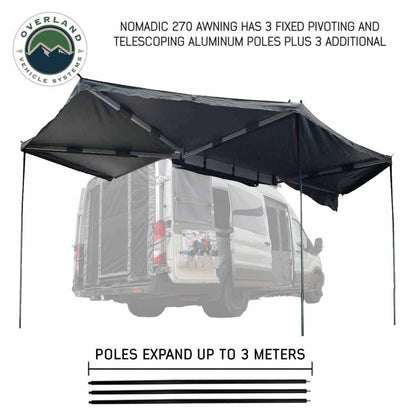 Overland Vehicle Systems HD Nomadic 270 - Awning Poles, 3.0 Meter 6 Piece Kit