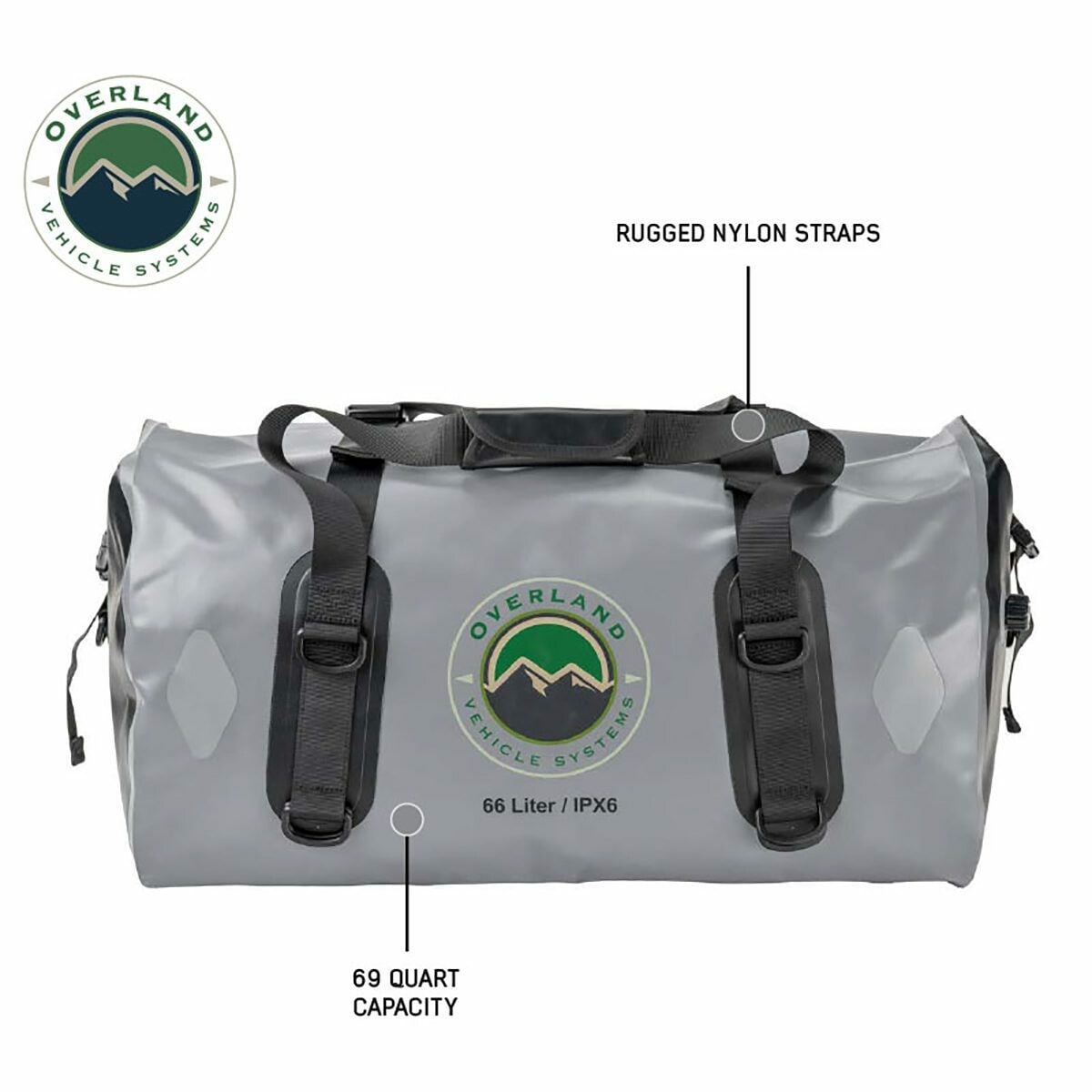 Overland Vehicle Systems Portable Camp Dry Storage Bag - 69 QT