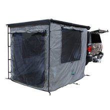 Overland Vehicle Systems HD Nomadic 2.0 Awning Room Enclosure, Grey Body, Green Trim (4 Walls & Floor)