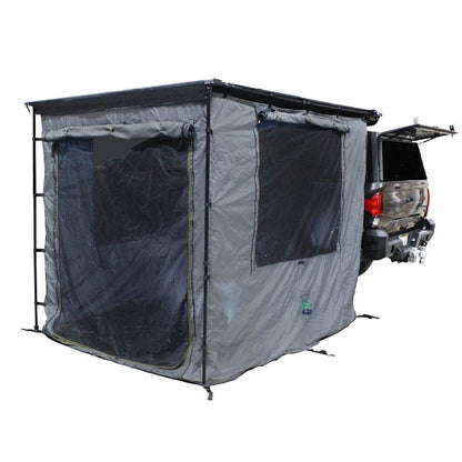 Overland Vehicle Systems HD Nomadic 2.0 Awning Room Enclosure, Grey Body, Green Trim (4 Walls & Floor)