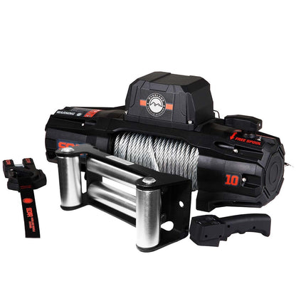 Overland Vehicle Systems SCAR 10 - 10,000 lb. Winch With Steel Cable & Wireless Remote