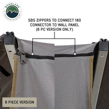 Overland Vehicle Systems HD 180 Connector Pieces - 2 pieces, with zipper, 2 rear flaps, 2 wall sections 60.5" Wide