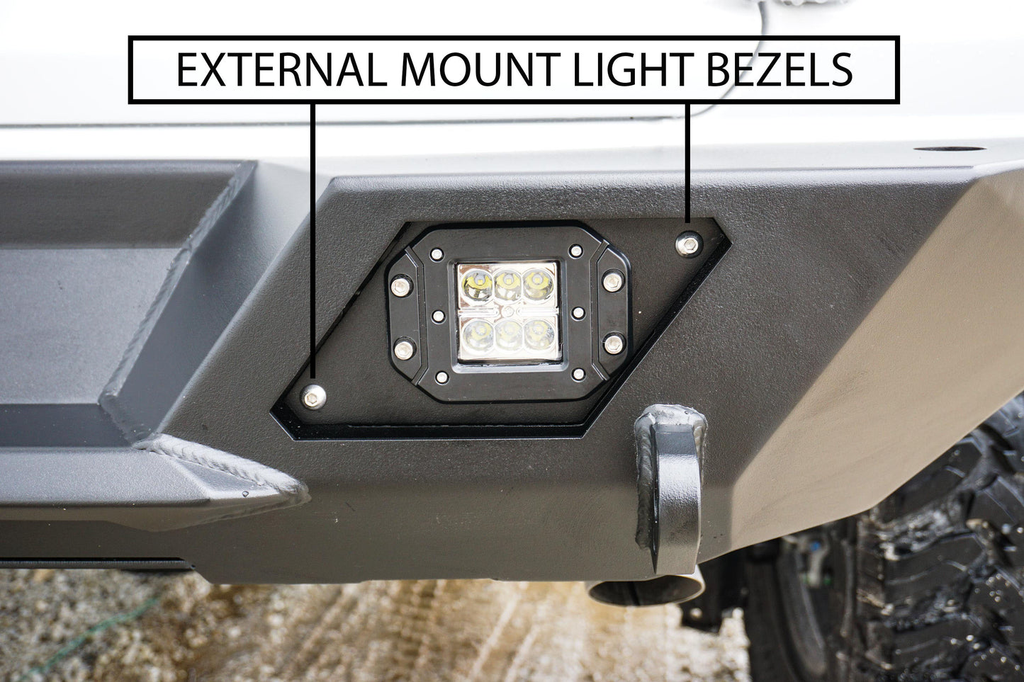 LOD JK Destroyer Shorty Rear Bumper w/ Tire Carrier 2007-2017