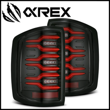 AlphaRex 17-19 Ford F150/F250/F350 LUXX LED Taillights - Black-Red