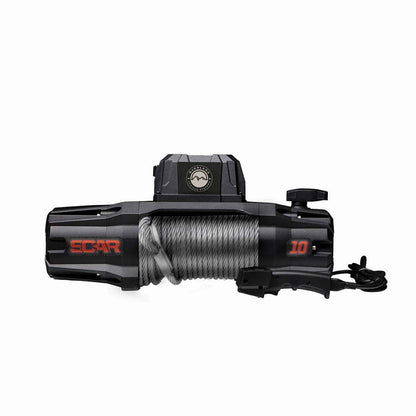 Overland Vehicle Systems SCAR 10 - 10,000 lb. Winch With Steel Cable & Wireless Remote