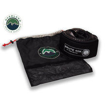 Overland Vehicle Systems Tow Strap 4" x 20' Gray With Black Ends & Storage Bag