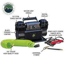Up Down Air EGOI Portable Air Twin Compressor System 10.6 CFM With Digital Control Panel, Storage Bag, Hose & Attachments - Dual Motor