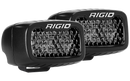 Rigid Industries SR-M Series PRO Midnight Edition - Spot - Diffused - Pair