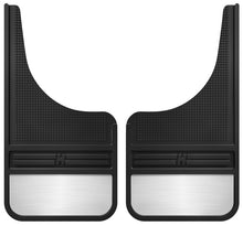 Husky Liners Universal 12in Wide Black Rubber Front Mud Flaps w/ Weight