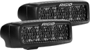 Rigid Industries SR-Q Series PRO Midnight Edition - Spot - Diffused - Pair