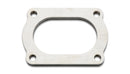 Vibrant T304 SS 4 Bolt Flange for 3in O.D. Oval tubing