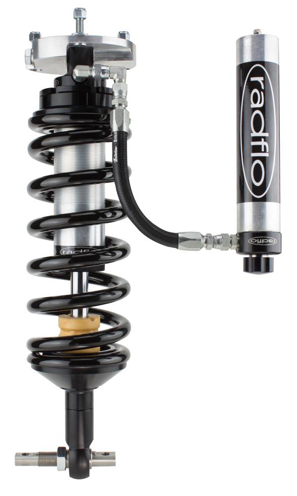 OE Replacement 2.5 Inch Front Coil-Over Kit Chevrolet GMC 1500 4X4 2019 and Up W/Remote Reservoir and Compression Adjuster Radflo