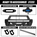 Toyota 4Runner Magnum RT Bumpers - Front -14-C TOYOTA 4RUNNER (EX LIMITED) STEEL FRONT WINCH READY BUMPER BLACK