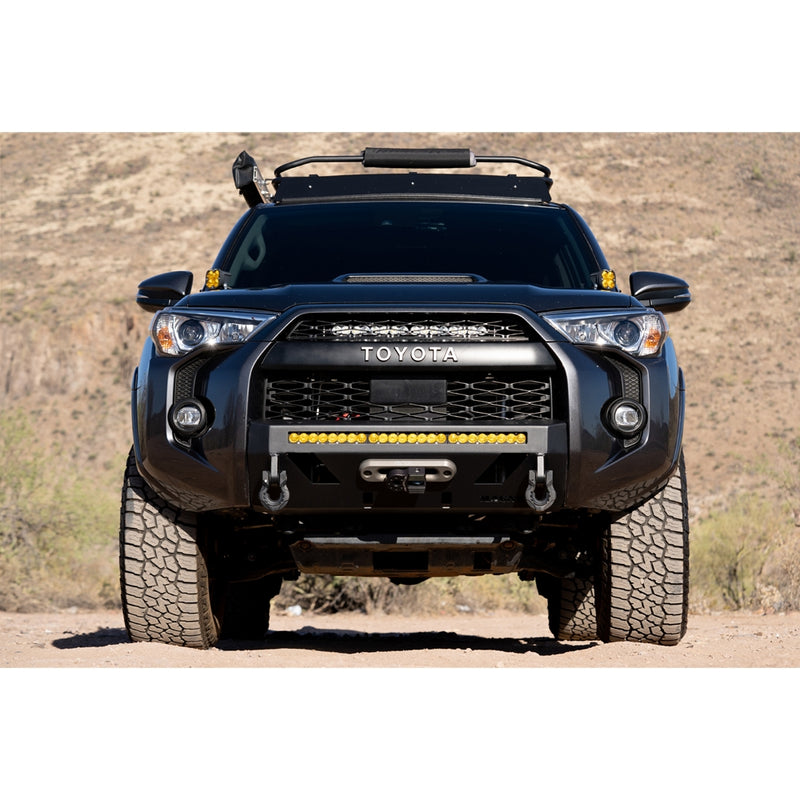 Toyota 4Runner Magnum RT Bumpers - Front -14-C TOYOTA 4RUNNER (EX LIMITED) STEEL FRONT WINCH READY BUMPER BLACK