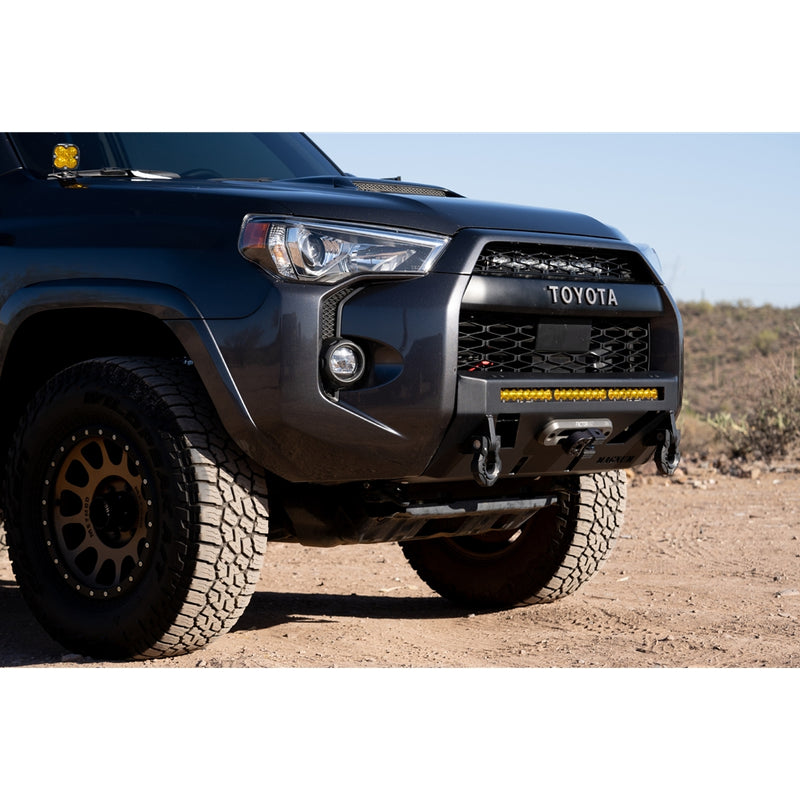 Toyota 4Runner Magnum RT Bumpers - Front -14-C TOYOTA 4RUNNER (EX LIMITED) STEEL FRONT WINCH READY BUMPER BLACK