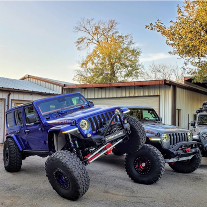 Jeep Wrangler JL/Gladiator 9.5 x 0.75 Inch Slim Chop Kit DRL w/ Sequential Switchback Turn Signal & Side Marker Light