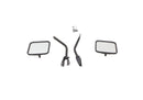 Rampage 1955-1983 Jeep CJ5 Side Mirrors - Black