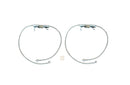 EVO MFG FRONT BRAKE LINE PAIR D44 FOR 2.5-6.5" LIFT FOR JL/JLU/JT