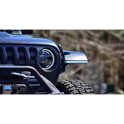 Jeep Wrangler JL/Gladiator 9.5 x 0.75 Inch Slim Chop Kit DRL w/ Sequential Switchback Turn Signal & Side Marker Light
