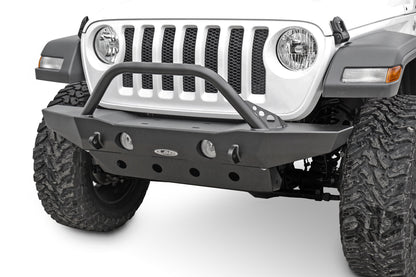 Destroyer Series Mid-Width Front Bumper with Bull Bar for 18-22 Jeep Wrangler JL & Gladiator JT