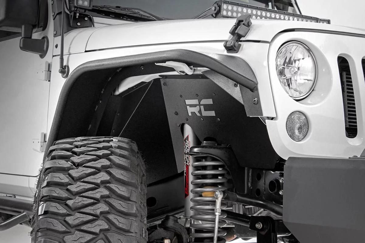 Rough Country 10511 Front & Rear Inner Fender Liners for 07-18 Jeep Wrangler JK