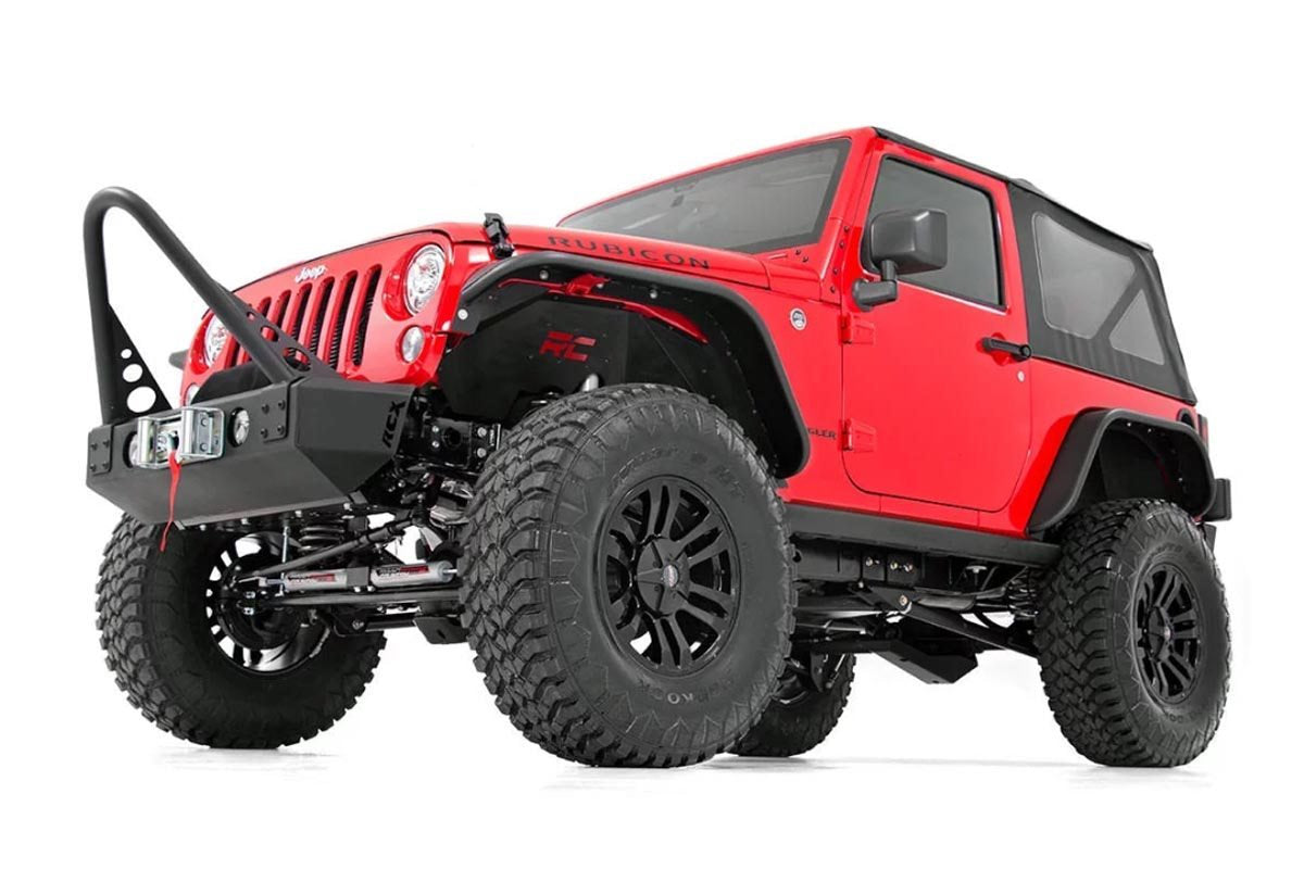 Rough Country 10511 Front & Rear Inner Fender Liners for 07-18 Jeep Wrangler JK