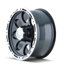ION Type 174 15x8 / 5x114.3 BP / -27mm Offset / 83.82mm Hub Black/Machined Wheel
