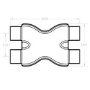 MagnaFlow Smooth Trans X 2.5/2.5 X 12 SS