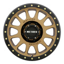 Method MR305 NV 17x8.5 0mm Offset 8x170 130.81mm CB Method Bronze/Black Street Loc Wheel