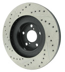 StopTech 02-10 Subaru WRX Slotted & Drilled Left Front Rotor (exc. STi)