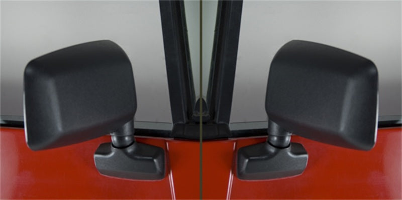Omix Door Mirror Kit Black- 87-95 Jeep Wrangler YJ
