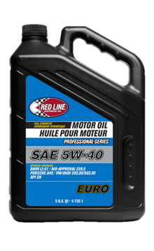 Red Line Pro-Series Euro 5W40 Motor Oil - 5 Quart
